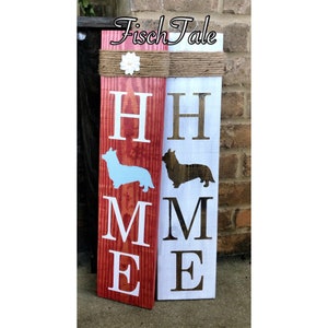 Cardigan Welsh Home Sign - Corgi Dog Home Sign - Rustic Dog Sign - Corgi Puppy Sign