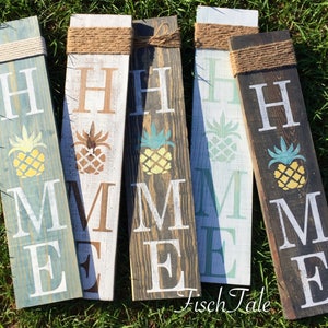 Pineapple Home Sign Welcome Pineapple sign Home sign with Pineapple Wooden home sign Pineapple wooden sign Aloha sign Fruit image 7