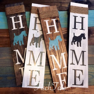 Schnauzer sign - Schnauzer Home Sign - Dog Sign - Rustic Dog Home Sign - Puppy Home Sign - Mustache Dog Sign