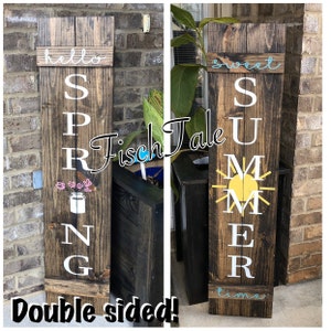 Four Seasons Shutter, Rustic Decor, Rustic Sign, Porch Sign, Farmhouse ...
