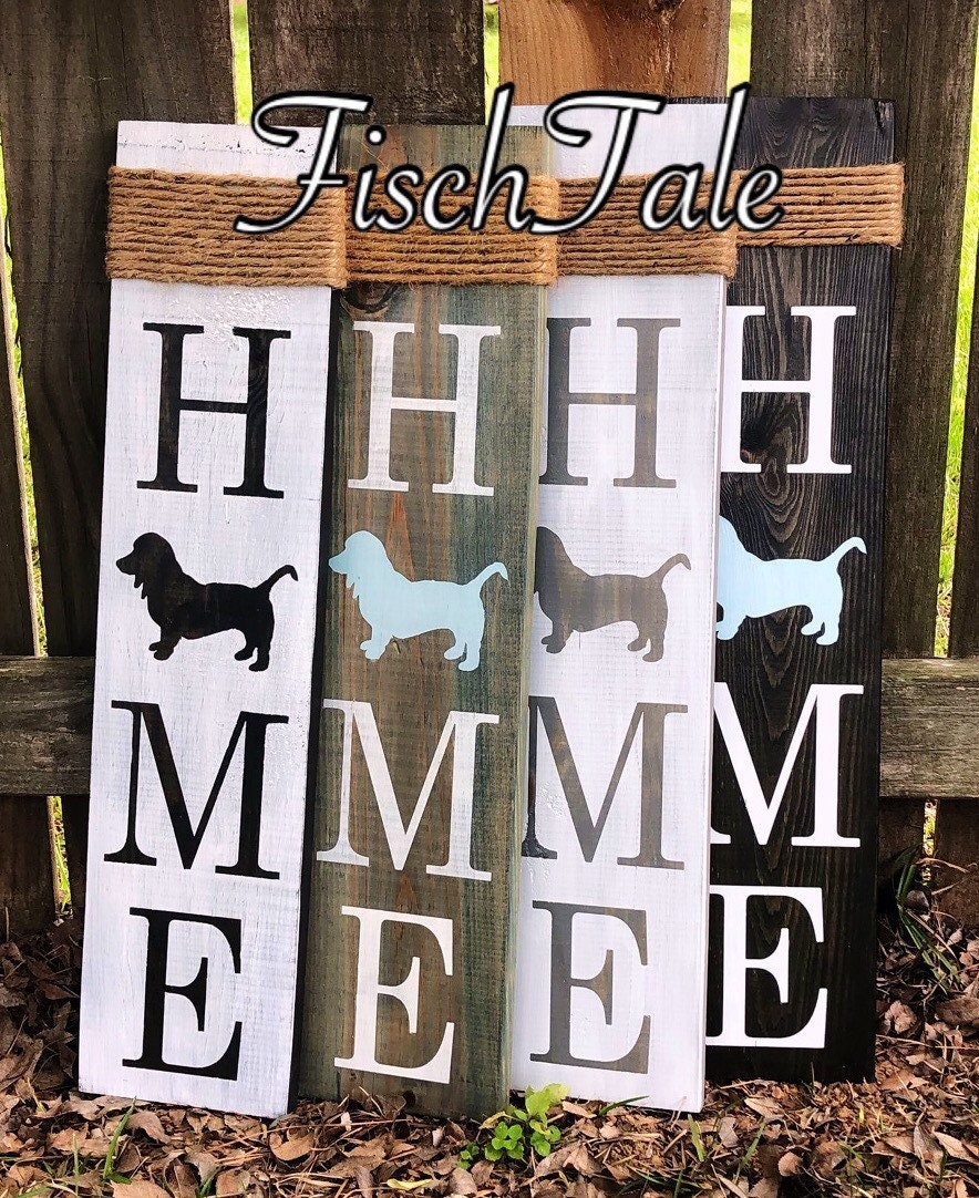 Basset Hound Sign - Dog Sign - Basset Hound Sign - Hound Dog Home Sign - Big Ears Dog Sign - Hound Puppy Sign - Floppy Ears