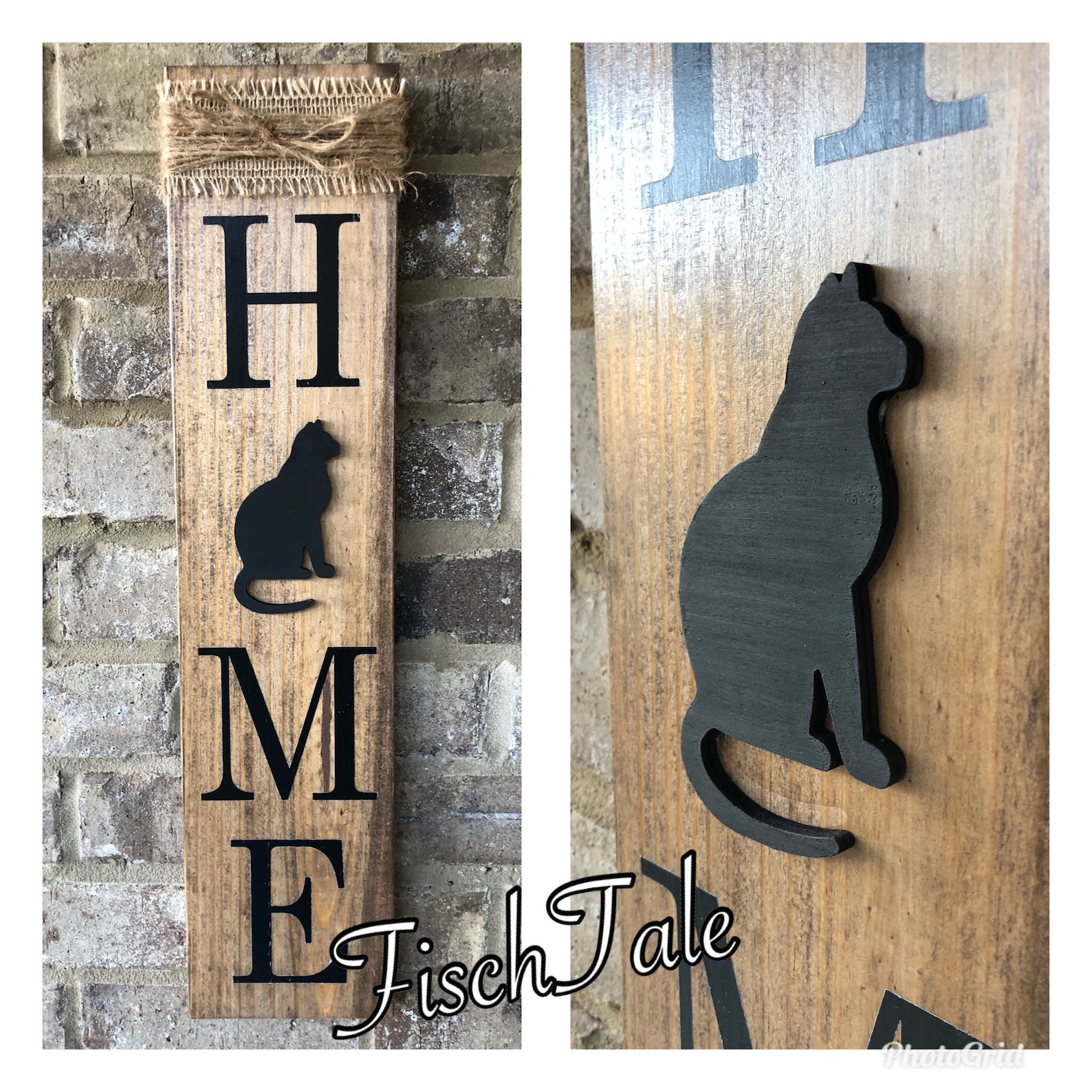 Cat Home Sign Cat Sign Sign With Kitty Cat Etsy