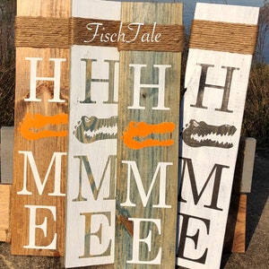 Gators - Florida - Gator Home Sign - Welcome - Florida sign - Home sign with Gator - Wooden home sign