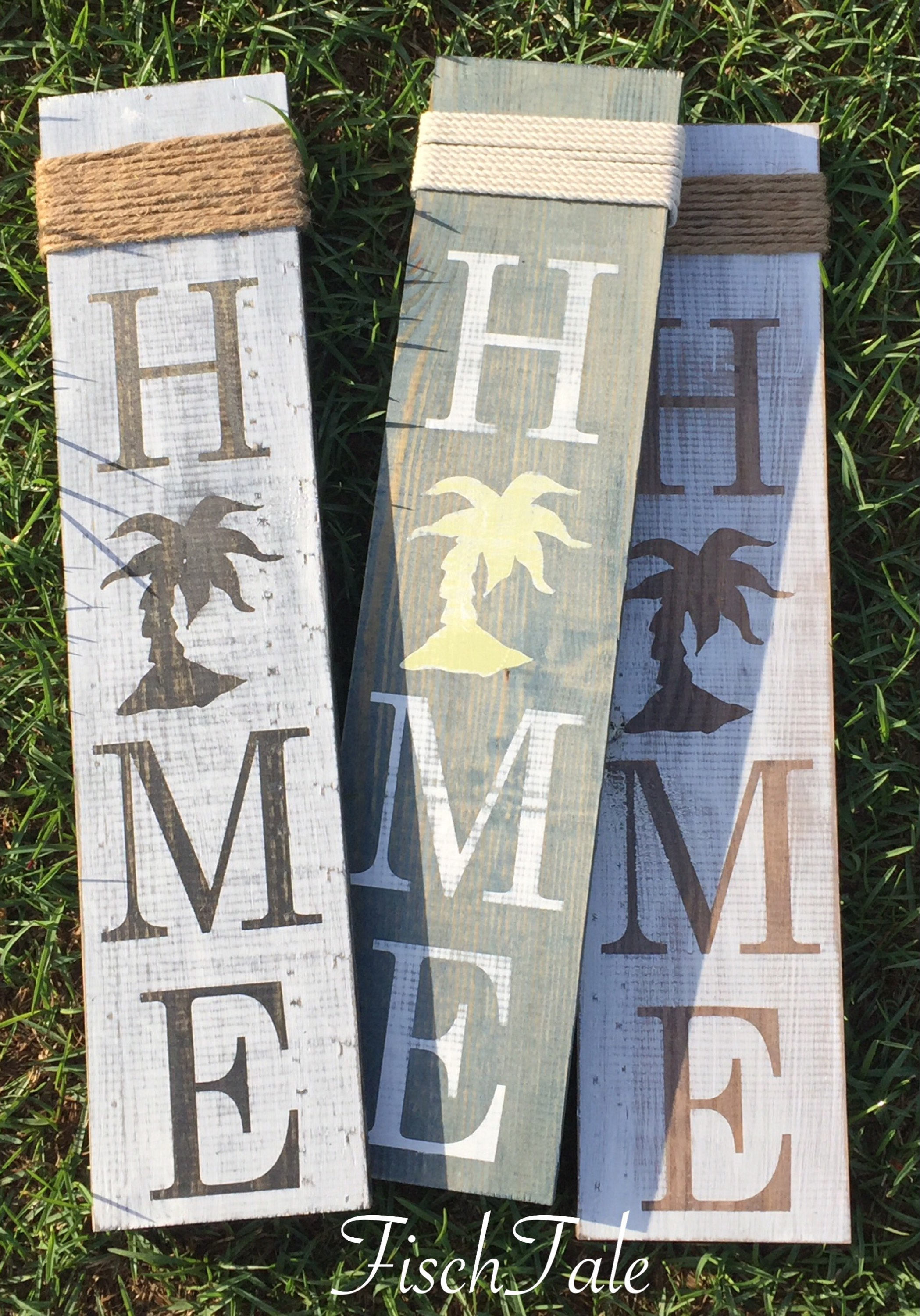 Island Custom Home Sign Palm Tree Beach House Sign Etsy