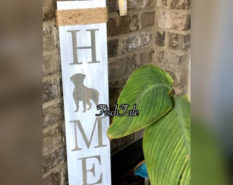 Rottweiler Home Sign - Rottweiler Dog Wood Sign - Dog Sign - rottie Sign - Dog Home Sign - Rottweiler Home Sign - Brindle Sign - Rescue Dog