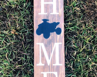 Four Wheeler Home Sign - Muddin’ Sign - Wooden Country Sign - Off Road Wood Sign - Rustic Decor - Country Decor - Rustic Wooden Sign