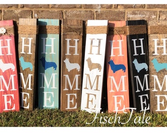 Corgi Sign - Welsh Corgi Dog Sign - Corgi Home Sign - Corgi Dog Home Sign - Rustic Dog Sign - Corgi Puppy Sign