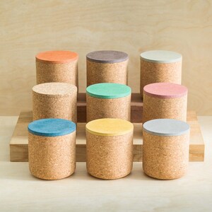 Emke Cork Vessel FOSSIL Cork Lid Desk Tidy Storage Pot image 7