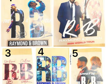 Chris Brown Usher R&B Tour 2026 DTF Transfer, Concert Gift, R B Legends, Ready to Press, Team Breezy Usher Fan