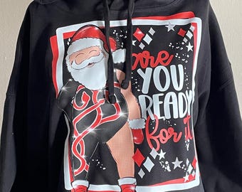 Reputation Santa Ugly Christmas Crewneck, Taylor fan Merch Merry Swift Xmas Funny Santa Pullover Festive  REPTV Eras Tour Keepsake