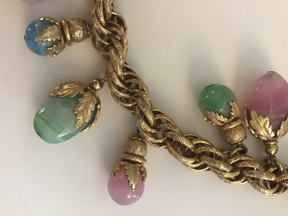 Vintage Signed Napier Charm Bracelet RARE 1950s Na
