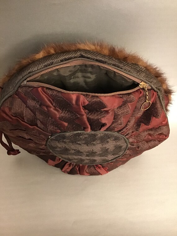 Victorian Fur Muff Hand Warmer Brown Fur Muff Purse Victorian Etsy