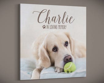 Pet Memorial, Pet Canvas, Pet Keepsake, Pet Print, Custom Pet Photo, Dog Canvas, Pet Photo, Pet Picture, Custom Canvas Print, Dog Print