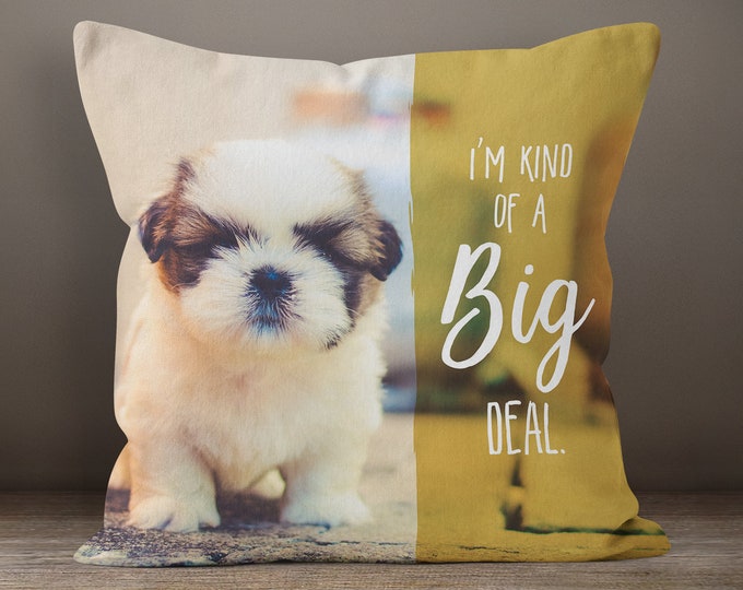 Custom Pet Photo Pillow, Personalize Dog Pillow, Custom Pillow, Pet Keepsake