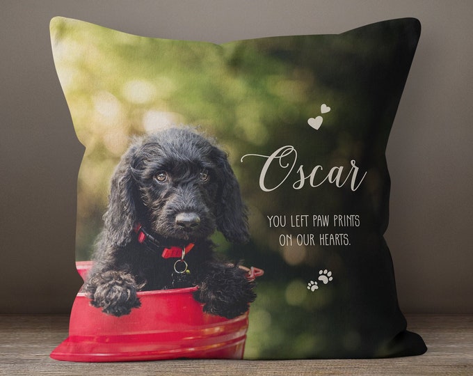 Custom Photo Pillow - Pet Loss Gift - Custom Pet Pillow - Pet Loss Memorial - Personalized Pet Gift - Pet Photo Gift