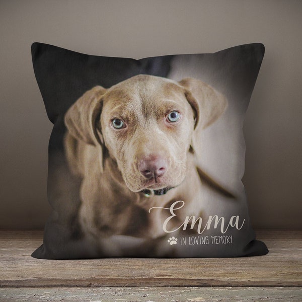 Pet Loss Pillow, Dog Remembrance, Pet Memorial Gift, Custom Pet Pillow