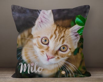 Custom Pet Pillow, Cat Lover Gift, Pet Memorial, Pet Loss Gift