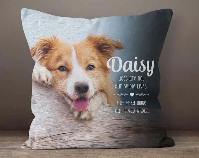 Custom Pet Pillow, Pet Memorial Pillow, Dog Mom Gift, Dog Remembrance