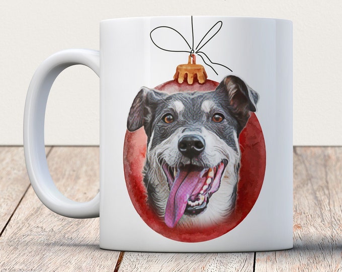 Christmas Pet Coffee Mug - Dog Photo Mug - Dog Lover Coffee Mug - Pet Coffee Mug - Photo Mug - Dog Coffee Mug - Custom Dog Mug - Custom Mug