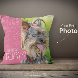 Custom Pet Photo Pillow, Dog Memorial Gift, Pet Loss Gift, Pet Memorial