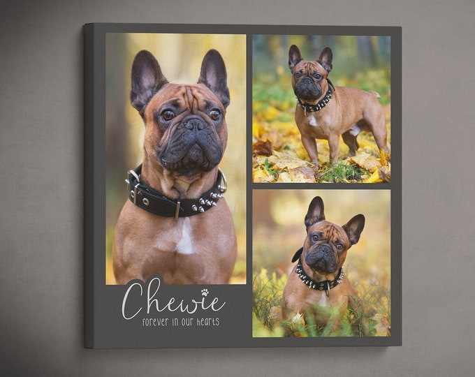 Custom Photo Print - Pet Memorial Gift - Pet Loss Gift - Custom Pet Portrait - Canvas Wrap Print - Pet Keepsake