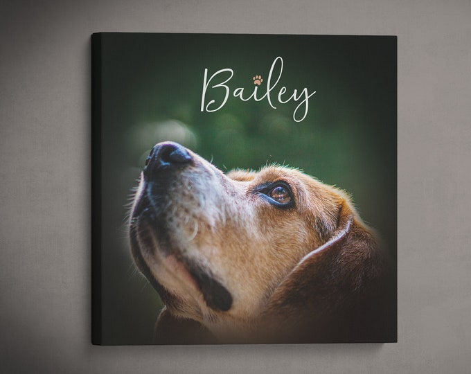 Pet Memorial Print, Dog Loss Gift, Pet Keepsake, Custom Pet Portrait