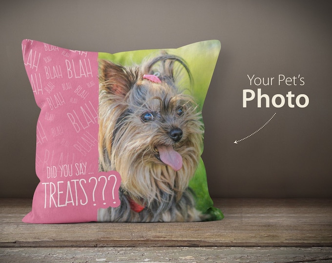 Custom Pet Photo Pillow, Dog Memorial Gift, Pet Loss Gift, Pet Memorial