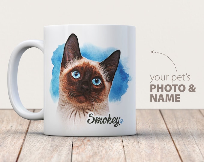 Custom Pet Coffee Mug - Cat Photo Mug - Cat Lover Coffee Mug - Pet Coffee Mug - Photo Mug - Cat Coffee Mug - Custom Cat Mug