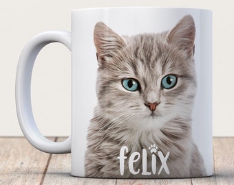 Custom Pet Mug - Cat Photo Mug - Cat Lover Coffee Mug - Pet Coffee Mug - Photo Mug - Cat Coffee Mug - Custom Cat Mug