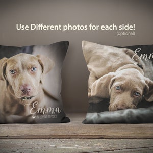 Pet Loss Pillow, Dog Remembrance, Pet Memorial Gift, Custom Pet Pillow image 2