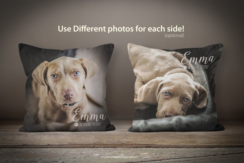 Pet Loss Pillow, Dog Remembrance, Pet Memorial Gift, Custom Pet Pillow image 2