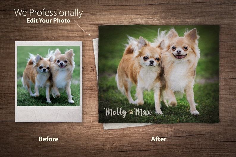 Custom Photo Blanket Pet Loss Gifts Dog Remembrance Loss of Etsy