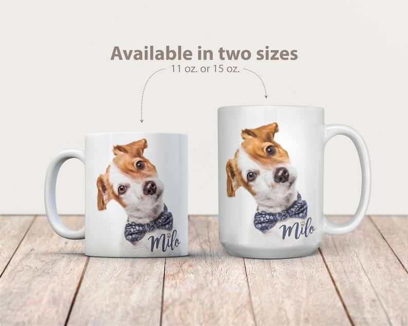 Custom Photo Mug Pet Photo Mug Dog Lover Coffee Mug Pet Coffee Mug Dog Coffee Mug Custom Cat Mug Personalized Mug 15 oz