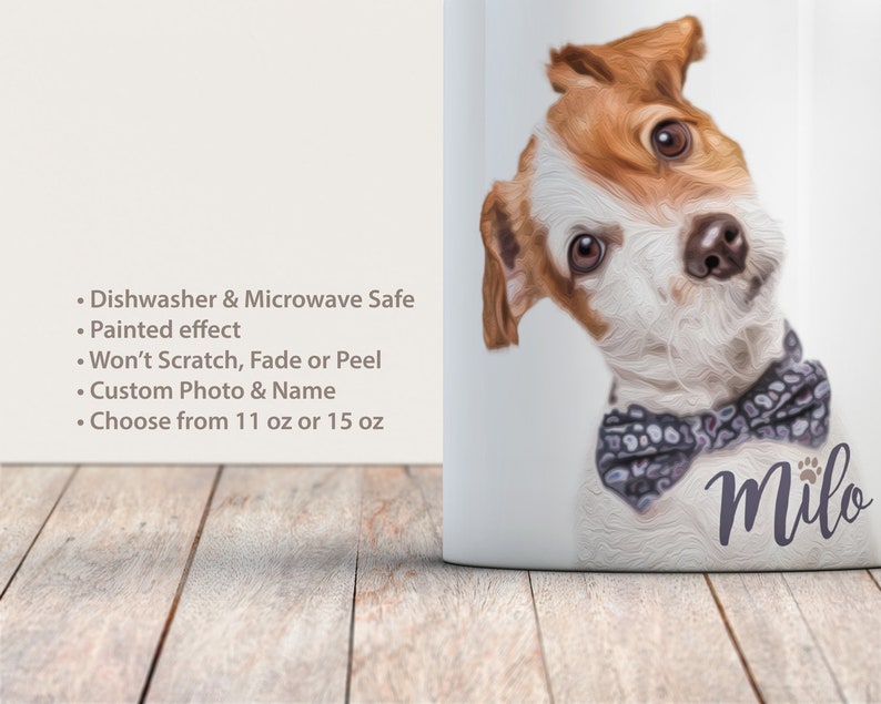 Custom Photo Mug Pet Photo Mug Dog Lover Coffee Mug Pet Coffee Mug Dog Coffee Mug Custom Cat Mug Personalized Mug image 4