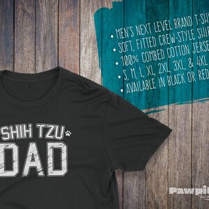Shih Tzu Dad Shirt  Shih Tzu T-Shirt  Dog T-shirts  Dog image 2