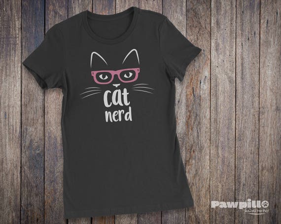 Nerd Cat Shirt, Cat Nerd Glasses T Shirt Nerd Cat Shirt, Cat Nerd Glasses T Shirt