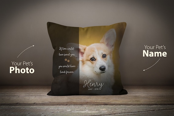 Custom Pet Pillow Pet Memorial Dog Mom Gift Pet Loss Gift Etsy