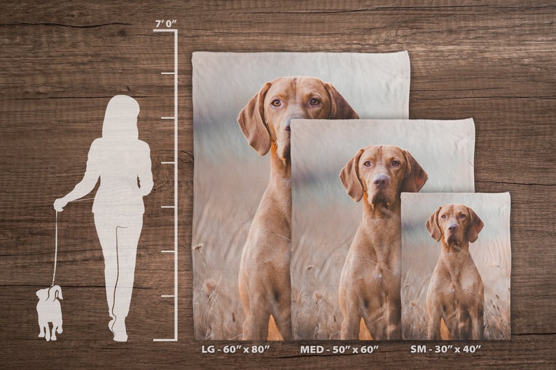 Custom Dog Blanket Pet Photo Blanket Custom Photo Blanket Mother's Day Gift Pet Loss Gift Idea Pet Remembrance Gift image 6