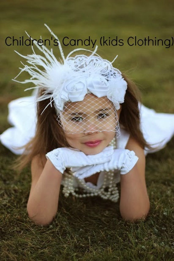 Christening Headband Royal Wedding White Headband Bridal Etsy