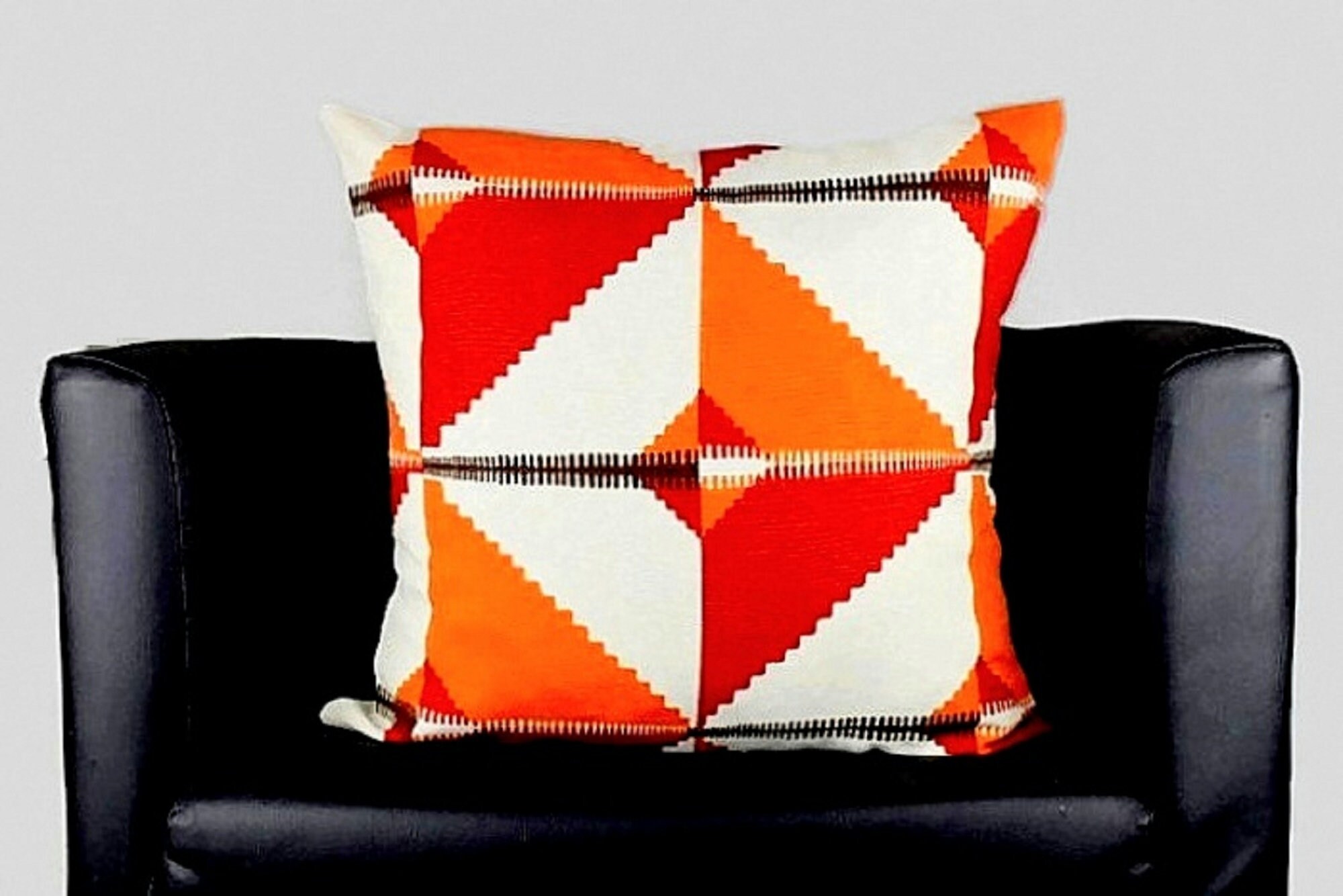 Geometrical Diamond Print Pillow Cover 16x16 Geometric Throw Etsy