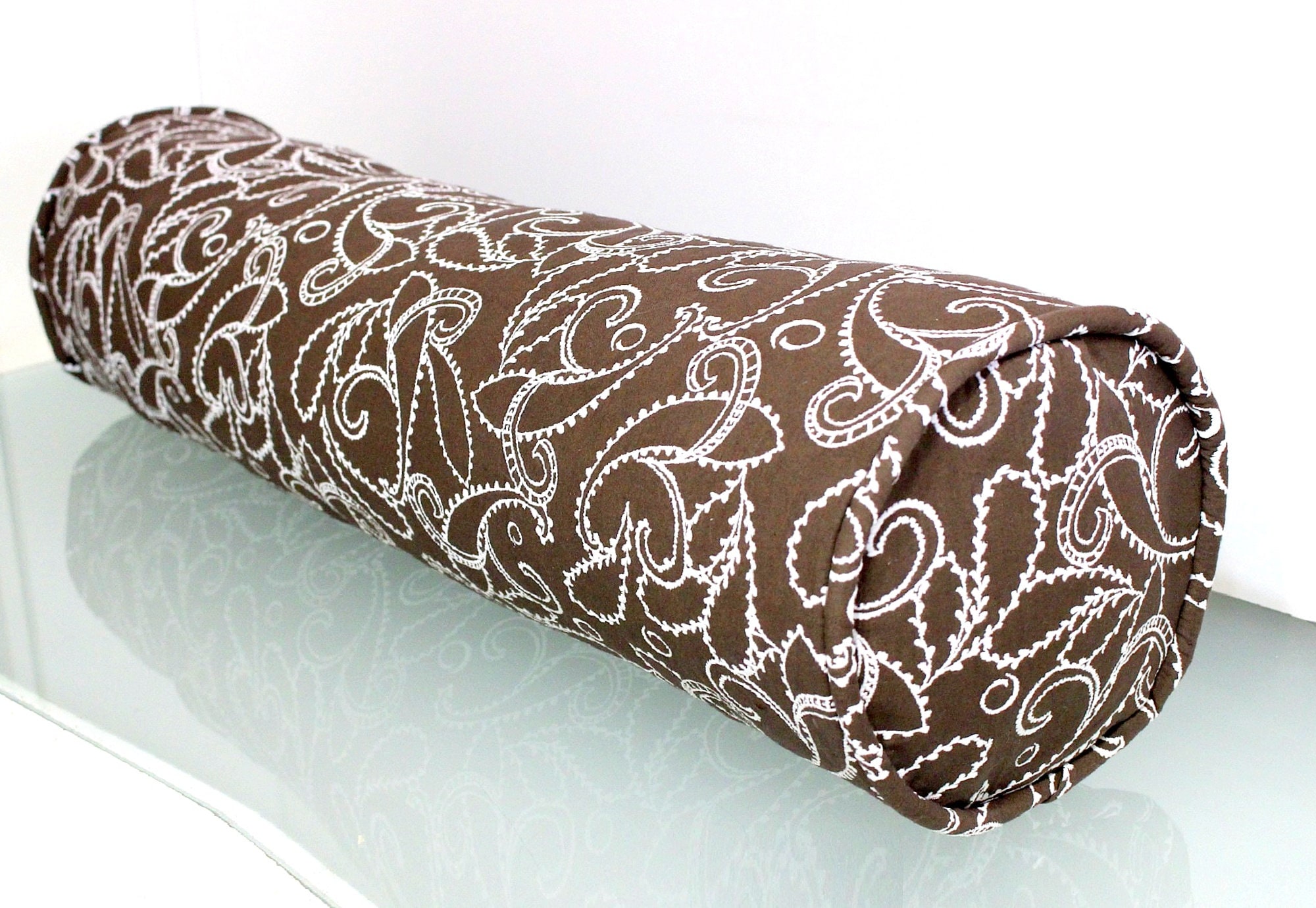 Matelasse Pillow Cover Paisley Embroidery Bolster Cover Quilt Etsy