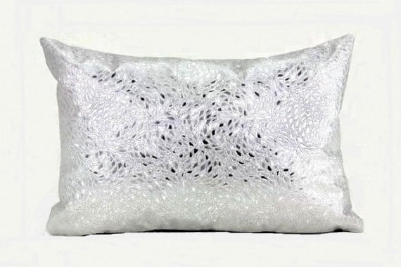 Metallic Silver Pillow Covers Sparkly Pillow Covers Faux Etsy