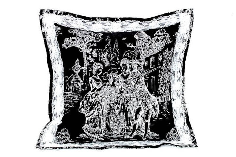 Black and White Toile throw pillow covers 18x18 Decorative Etsy
