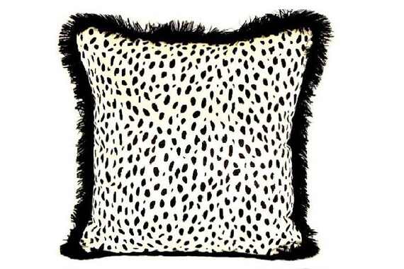 dalmatian print cushion
