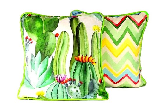 outdoor cactus pillow