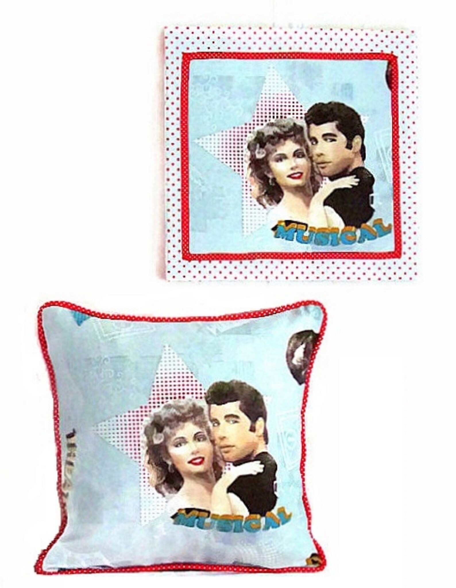 Grease Trow Pillow Cover 18x18 Grease Print Cushion Cover Etsy