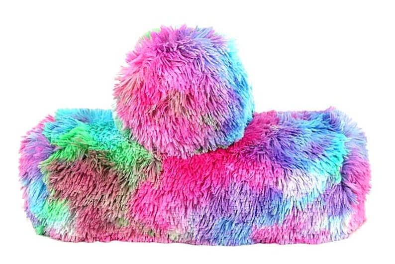 Faux Fur Bolster Pillow Soft Velveteen Bolster Cushion Plush Etsy