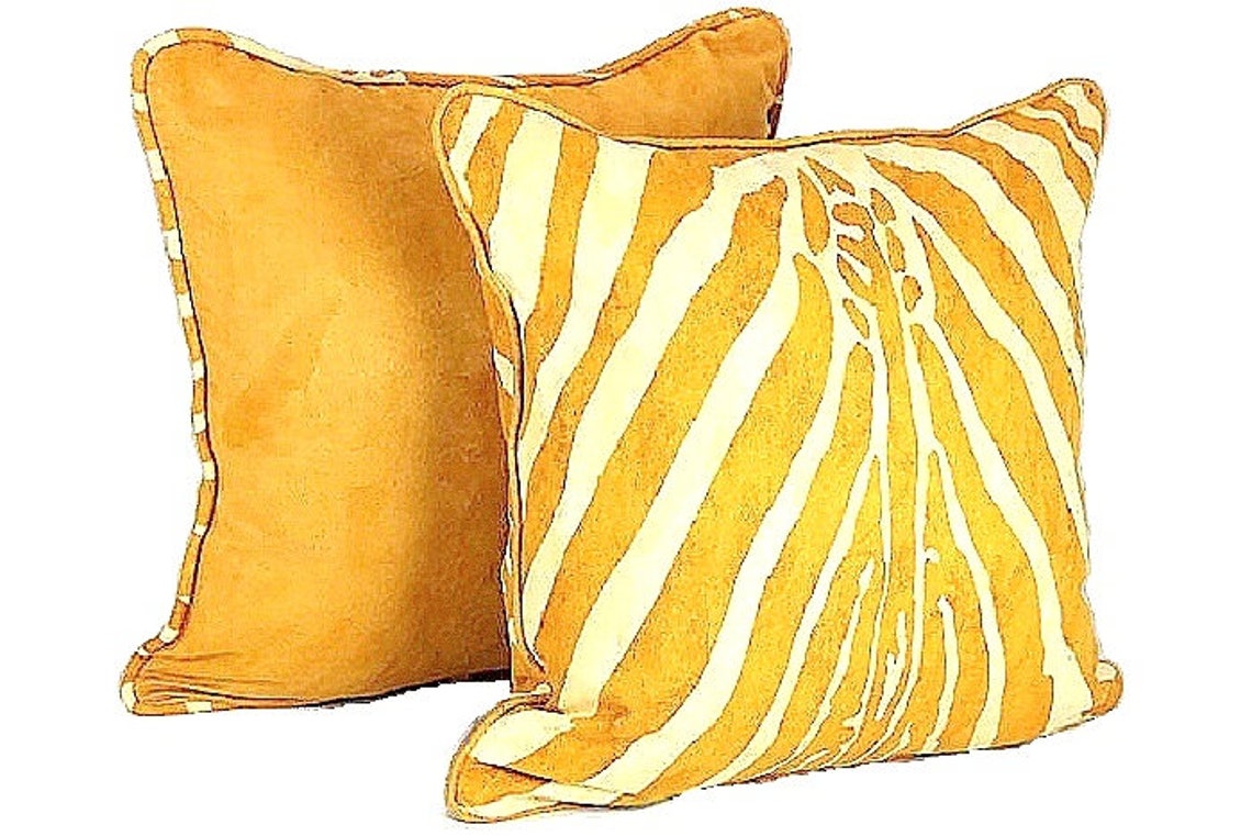 Gold Caramel Throw Pillow Cover 20x20 Soft Gold Cushion Cover Etsy