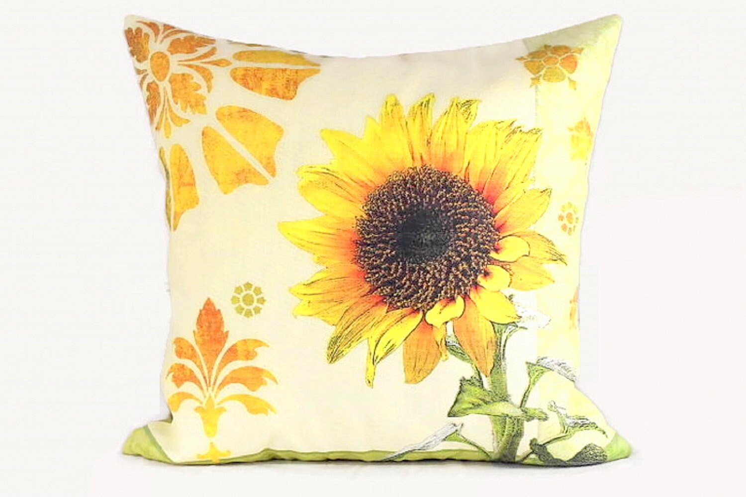 outdoor sunflower pillows
