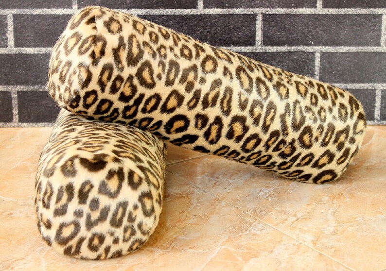 Leopard Fur Velvet Pillow Cover Animal Print Bolster Cover Etsy